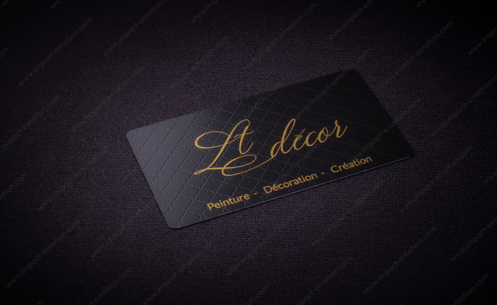 50 Cartes De Visite En Métal Noir - Alliage Aluminium Gravable Au Laser